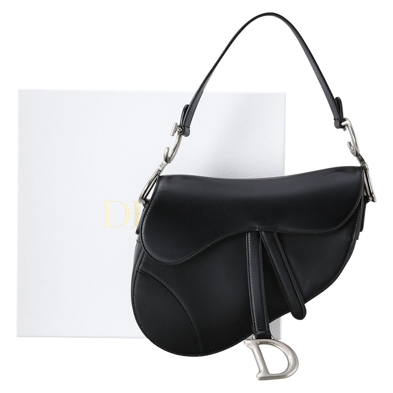 CHRISTIAN DIOR(USED)크리스찬디올 레더 새들백 & 스트랩